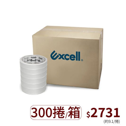 【Excell臺灣專業包裝工具】,超黏透明文具膠帶批發:18mm寬36M大捲辦公膠帶。環保無味水膠不黃變,36捲企業量販包裝封箱工具。