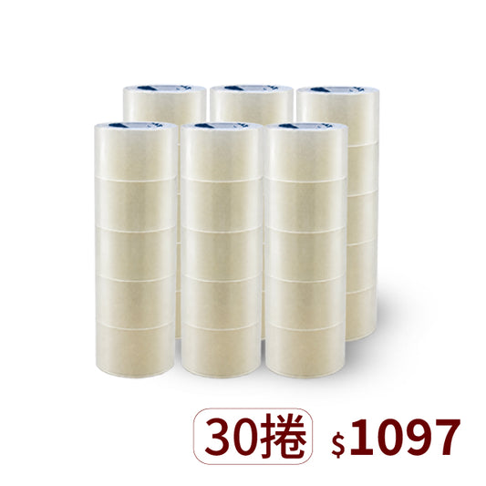 【Excell 臺灣非常】 高品質封箱工具 | 品牌:Excell 封箱膠帶-品名:Excell 60mm加寬OPP透明膠帶(30捲):0.05mm加厚高抗拉水膠,單捲足重184g。3吋標準管芯,專為常溫紙箱高效封箱打包打造。30捲組合優惠