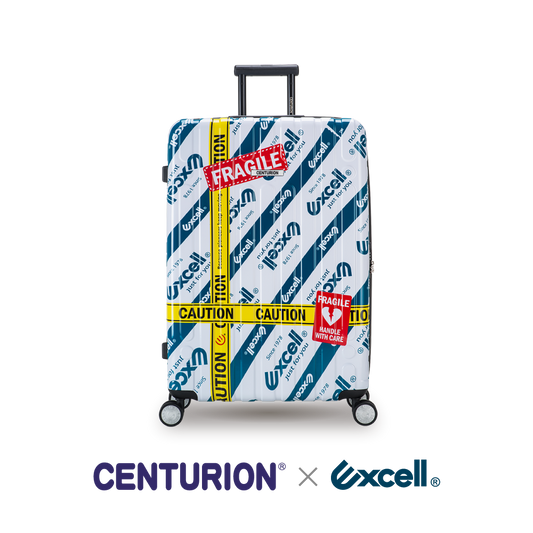 【Excell 臺灣非常】 高品質封箱工具 | CENTURION⨉Excell 聯名旅行箱,29吋 頭等艙 Excell限量版旅行箱