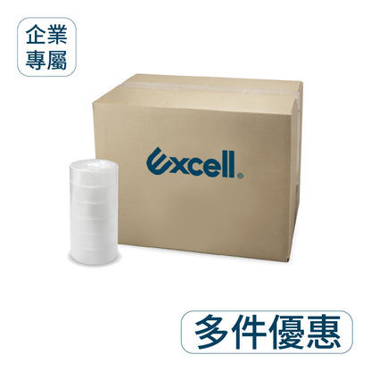 【Excell 臺灣非常】 高品質封箱工具 | ▋企業專屬 ▋27M透亮小膠帶(36捲以上)，72捲，$764，144捲以上，單捲約10.4