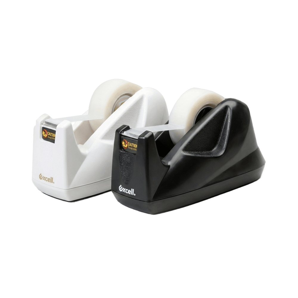 【Excell 臺灣非常】高品質封箱工具 |  ★新品★小海豚流線型膠台【EX-11419】黑+白產品圖