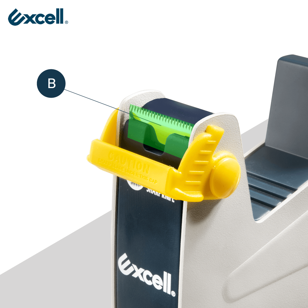 【Excell 臺灣非常】 高品質封箱工具 |  維修專區1，B區桌上型膠帶台刀片
