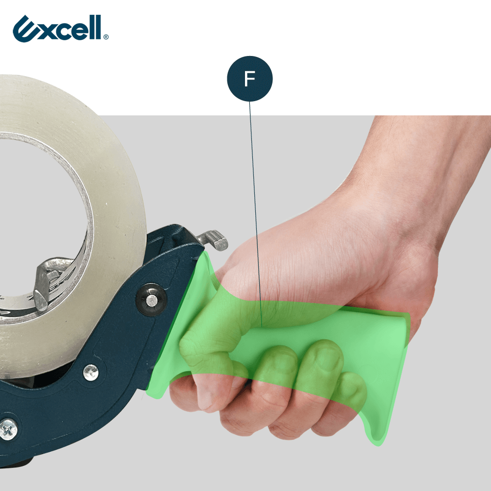 【Excell 臺灣非常】 高品質封箱工具 |  維修專區2，E區握把式膠帶台握把