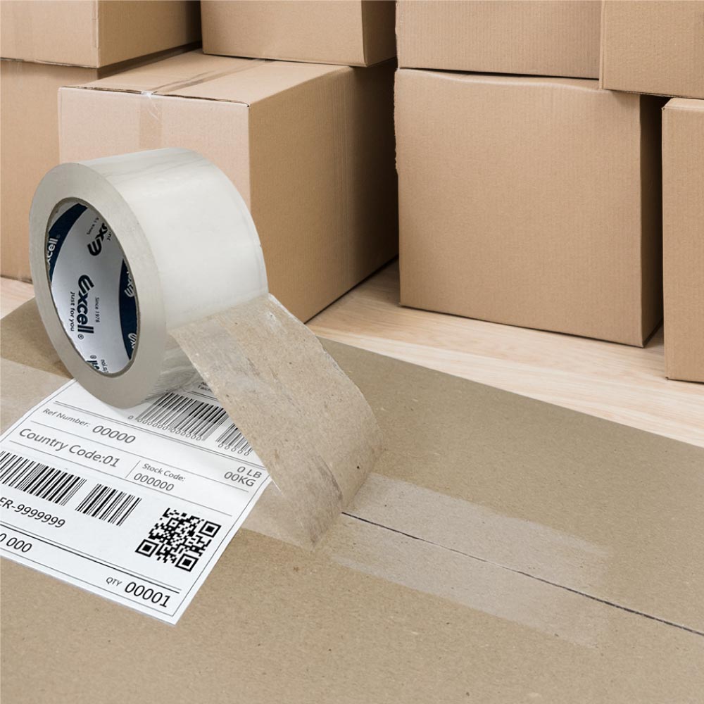 Excell Factory Inc 高品質封箱膠帶台 |  150M超黏透明封箱膠帶，超黏耐用順暢