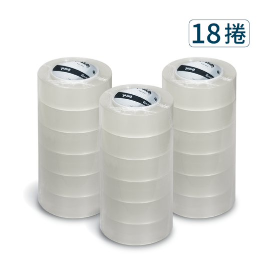 Excell Factory Inc 高品質封箱膠帶台 |  150M超黏透明封箱膠帶(18捲)商品圖