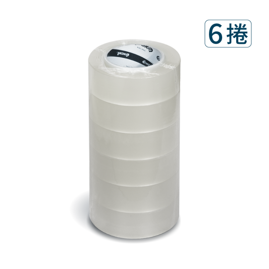 Excell Factory Inc 高品質封箱膠帶台 |  150M超黏透明封箱膠帶(6捲)商品圖