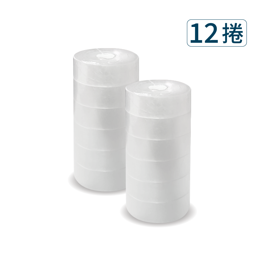 【Excell 臺灣非常】 高品質封箱工具 |  27M透亮小膠帶(12捲) 