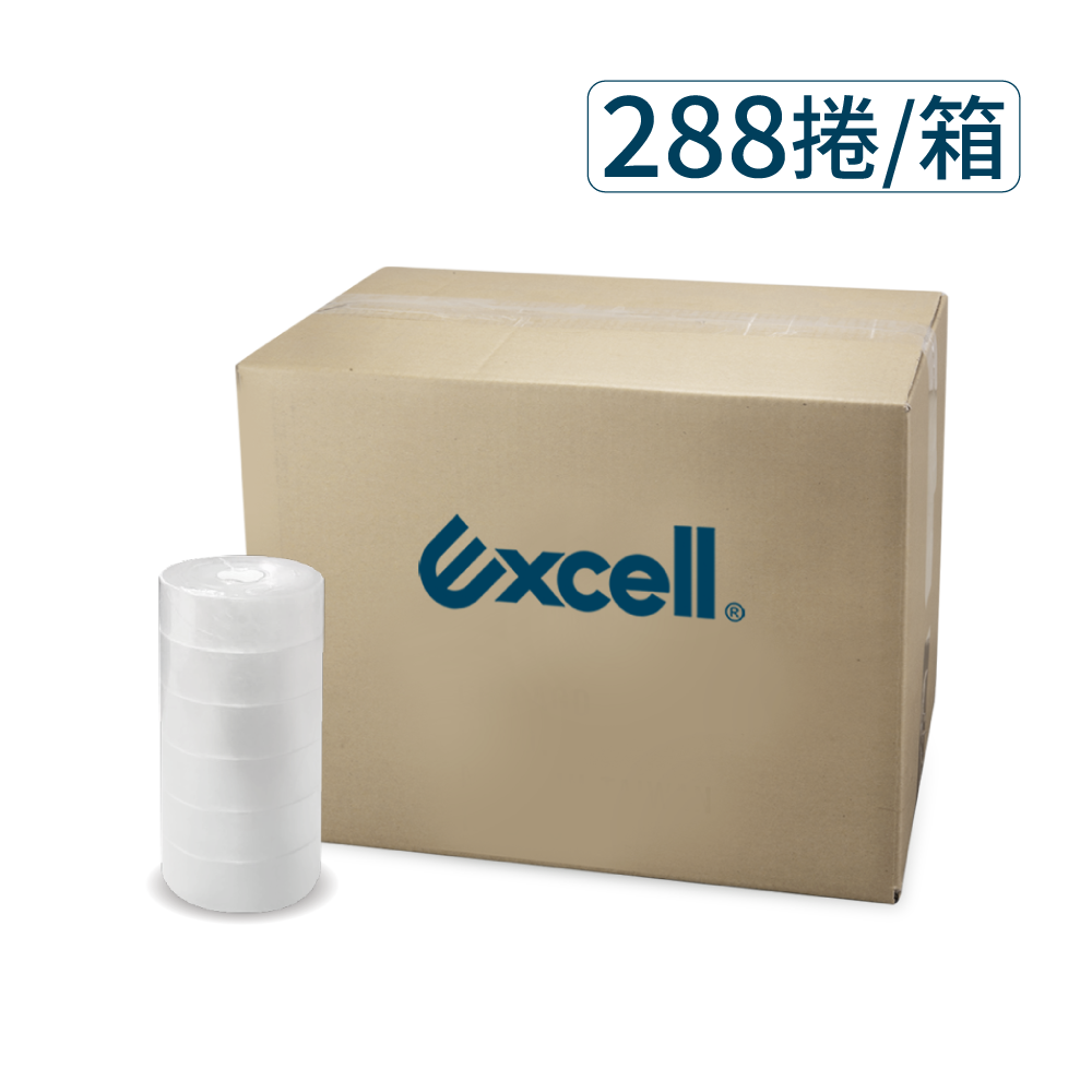 【Excell 臺灣非常】 高品質封箱工具 |  文具膠帶288捲/箱