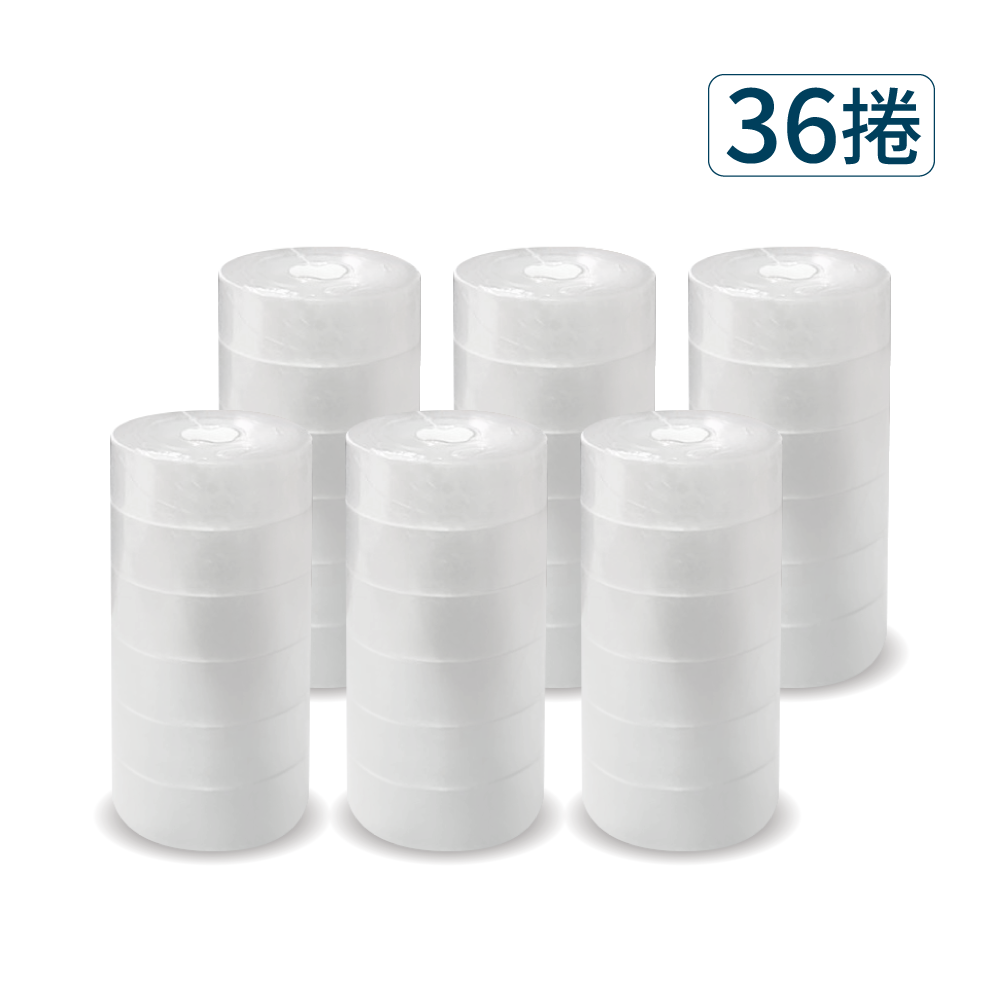 【Excell 臺灣非常】 高品質封箱工具 |  27M透亮小膠帶(36捲) 