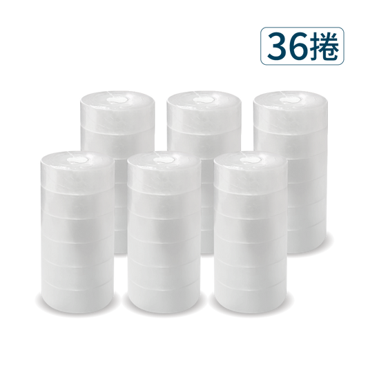 【Excell 臺灣非常】 高品質封箱工具 |  27M透亮小膠帶(36捲) 