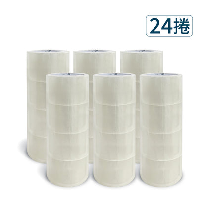 【Excell 臺灣非常】 高品質封箱工具 | 72mm加寬x50M超黏透明封箱膠帶(24捲)