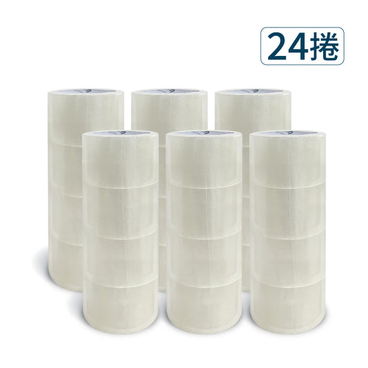 【Excell 臺灣非常】 高品質封箱工具 | 72mm加寬x50M超黏透明封箱膠帶(24捲)